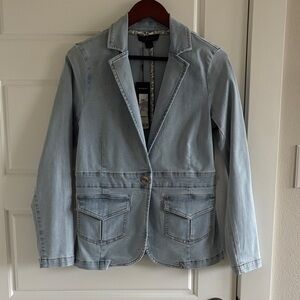 Renuar Light Blue Denim Blazer